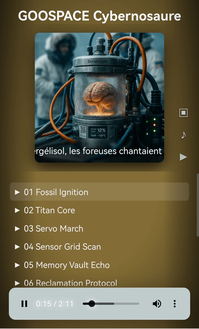 Album NFC GOOSPACE | Cybernosaure