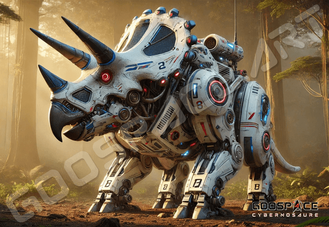 Cadre Cybernosaure Triceratops (21)