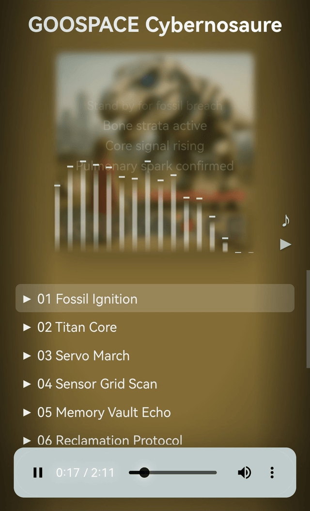 Album NFC GOOSPACE | Cybernosaure