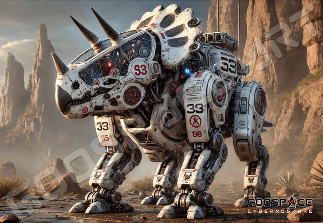 Cadre Cybernosaure Pentaceratops (27)