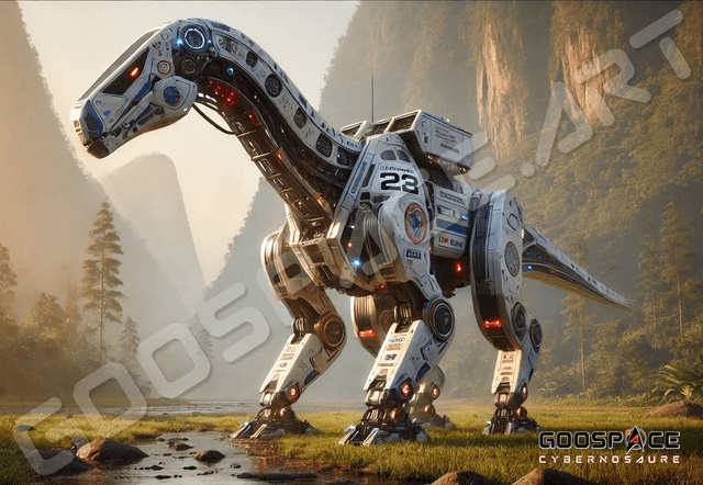 Cadre Cybernosaure Brachiosaure (16)
